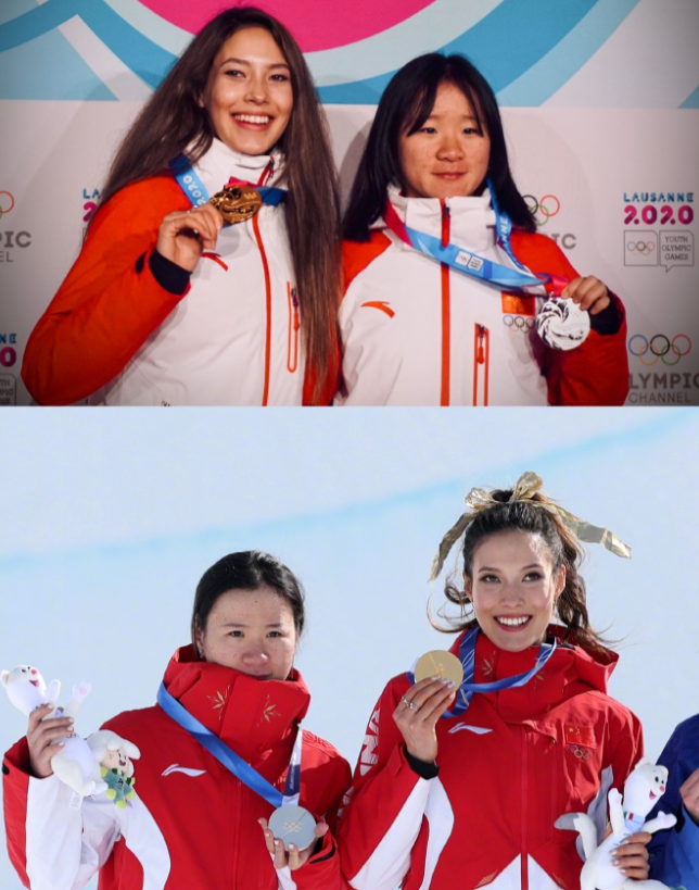 谷爱凌和李方慧的2020年和2026年🏅
慧当凌绝顶🎉 ​​​