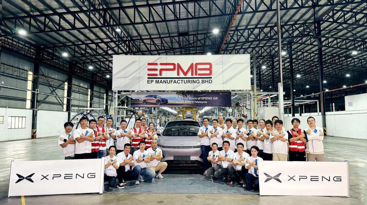 6月25日，何小鹏：第一辆G6在我们的马六甲EPMB工厂下线，我们在全球的第三个