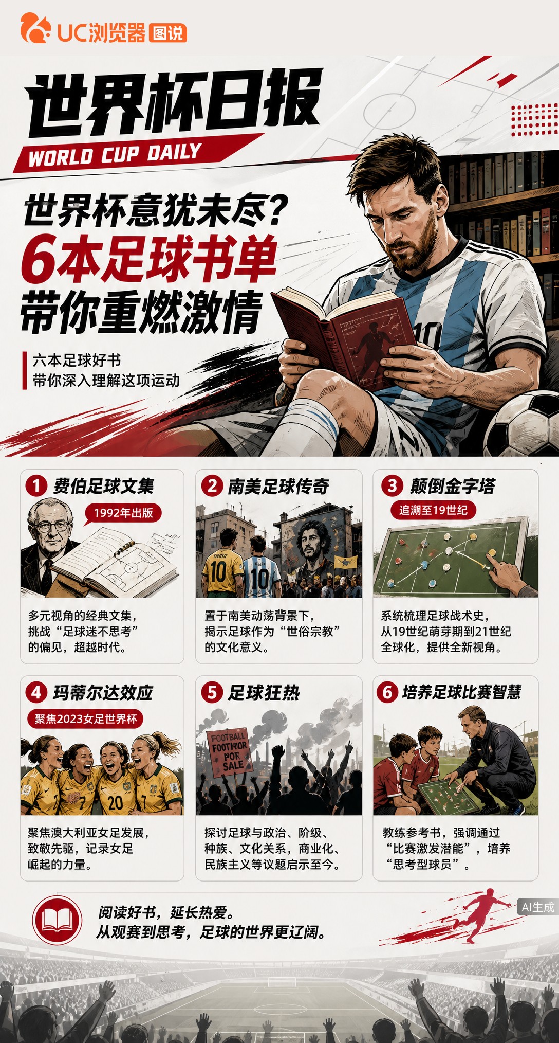 世界杯意犹未尽？6本足球书单带你重燃激情
