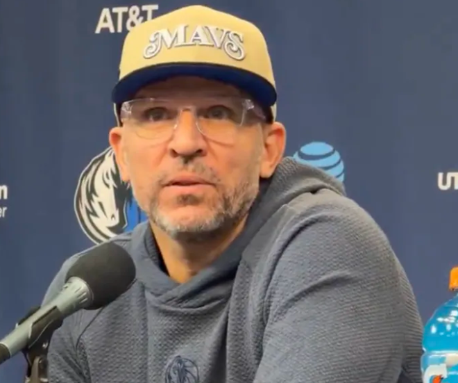 NBA常规赛，独行侠将对阵森林狼。
独行侠主帅杰森-基德接受了记者采访，谈到了独