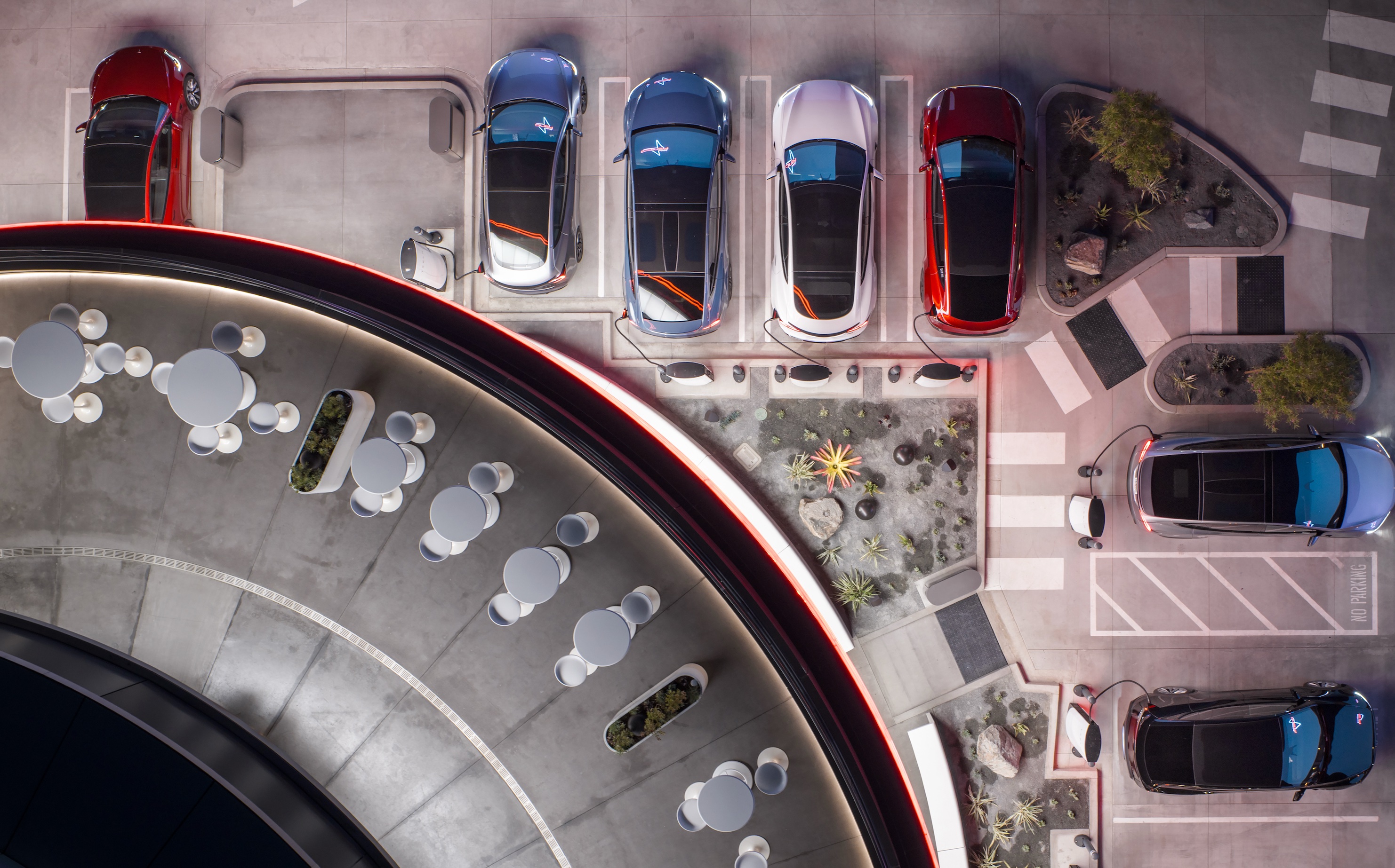 特斯拉餐厅开放空中平台包场预订，支持你办自己的活动。“请提交您的活动信息，我们将