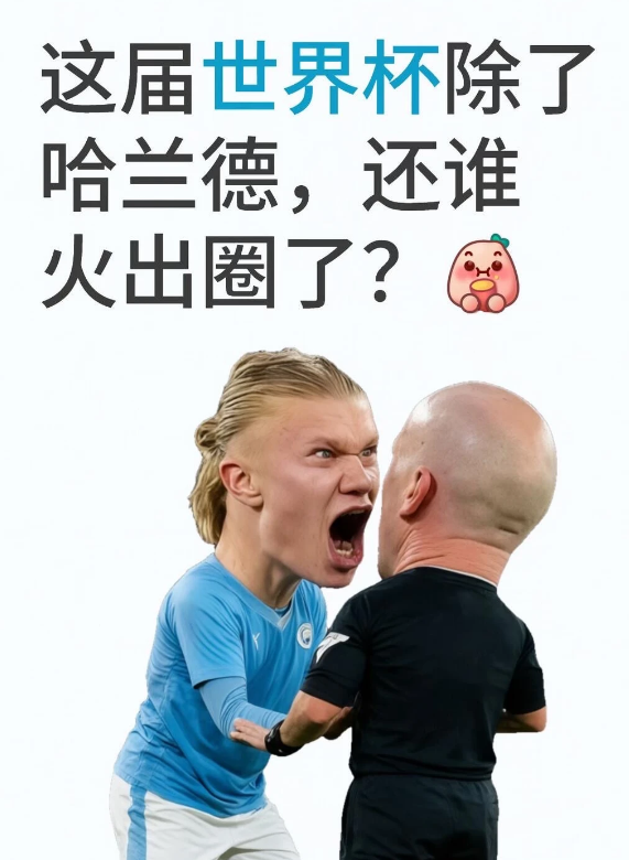 哈兰德是这届世界杯才火出圈，像我们这种不看球不了解足球的都认识了。