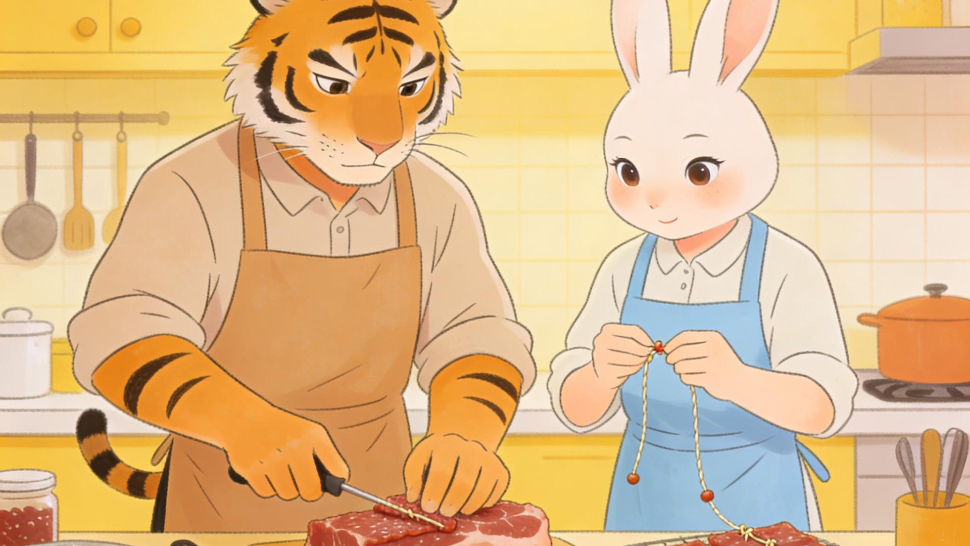 生肖不同，两人成双，厨房忙忙碌碌也甜蜜  ​