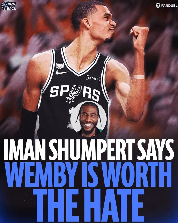 前NBA球员伊曼-香珀特在一档节目中谈到了维克托-文班亚马，并表示他认为文班亚马
