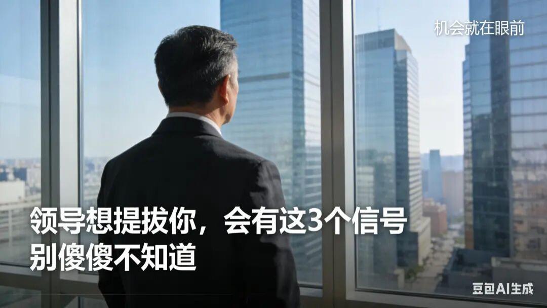 领导想提拔你，会给你这3种活，别傻傻不知道