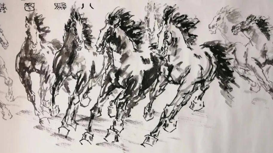 马年写马“离形得似”：评黄建培“写意马画”