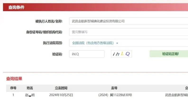 衡水市武邑金航城投：954万元执行款叠加“限消令”引关注，子公司被列入经营异常名录