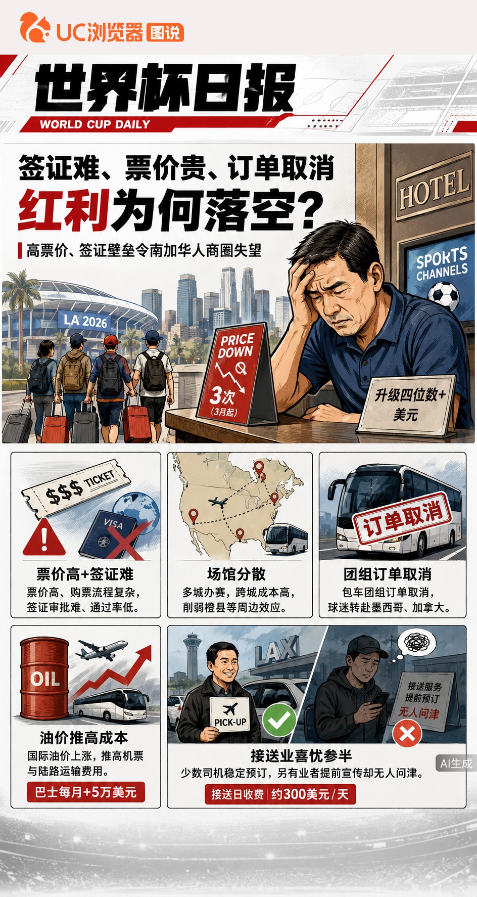 签证难、票价贵、订单取消——洛杉矶华商世界杯红利为何落空
