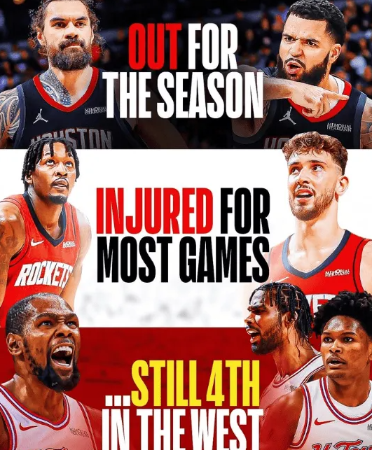 火箭本赛季多次将“伤病报告”当成了真正的“公告板材料”。
在最近一段时间里，火箭