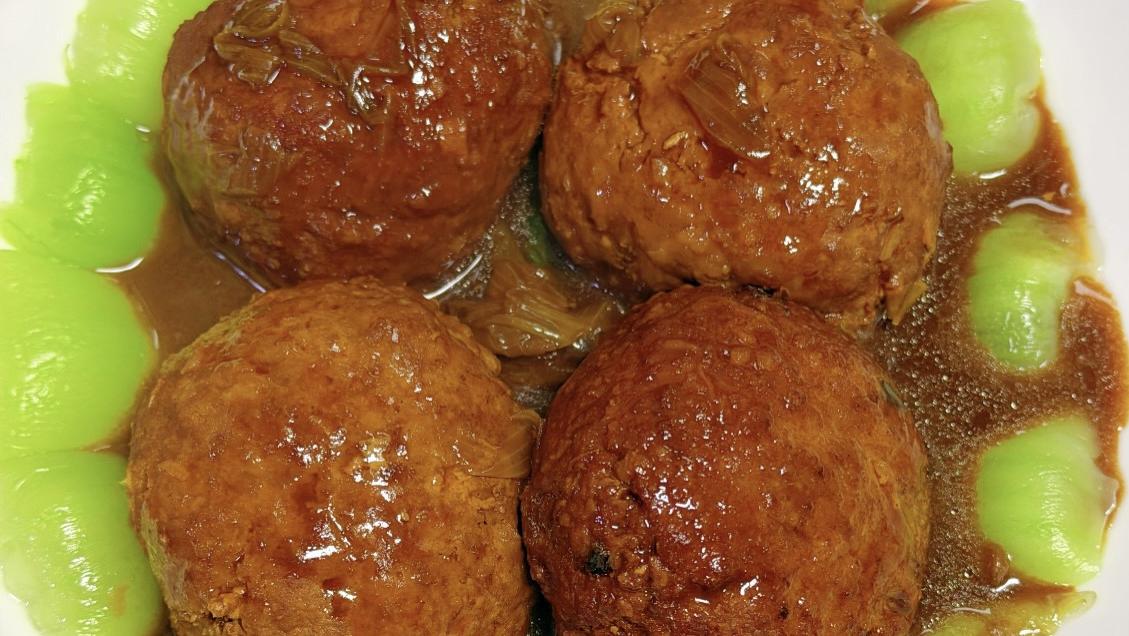 年夜饭C位硬菜！四喜丸子这样做，外酥里嫩，全家抢着吃！