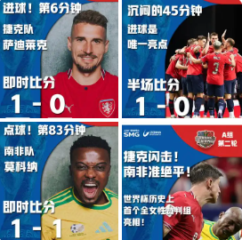 北京时间6月19日凌晨0:00，世界杯小组赛A组第2轮，捷克在梅赛德斯·奔驰体育