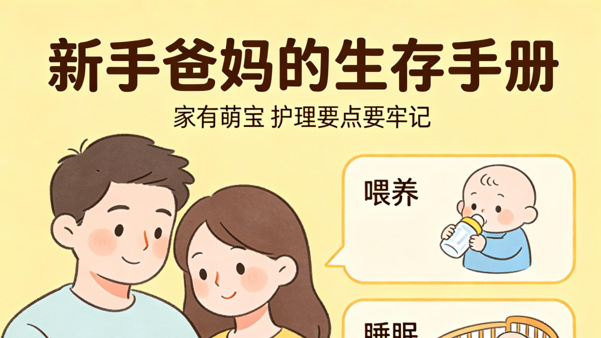 家有萌宝，这些宝宝护理要点要牢记：新手爸妈的"生存手册"