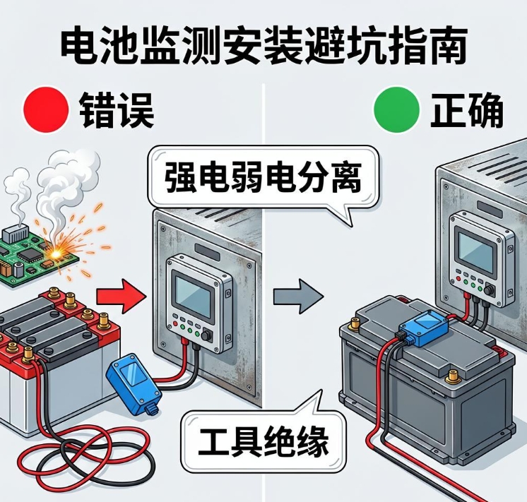 电池监测安装避坑指南：别让强电弱电谈恋爱