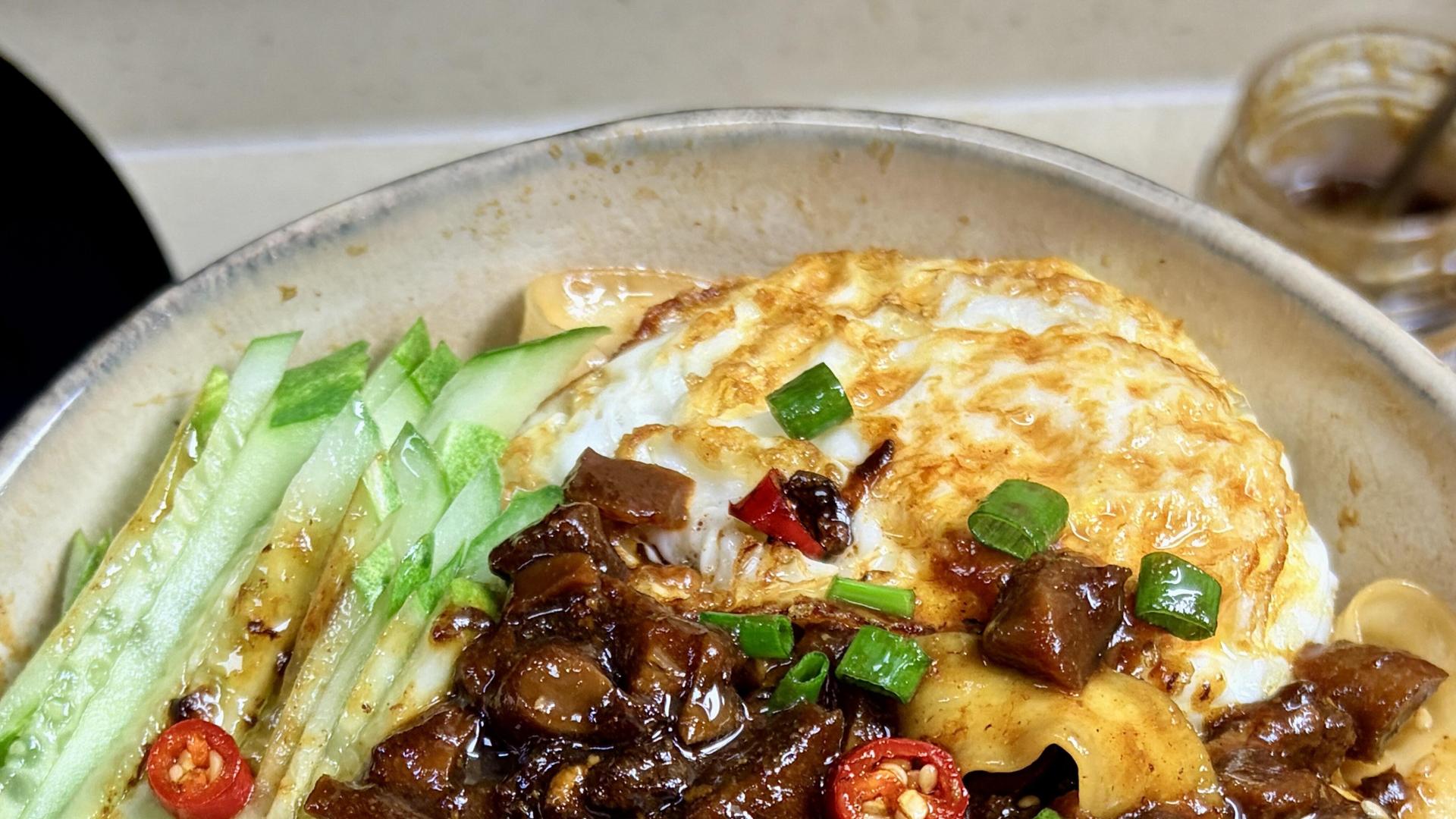 无敌好吃的卤肉凉拌面，求你们快去做！