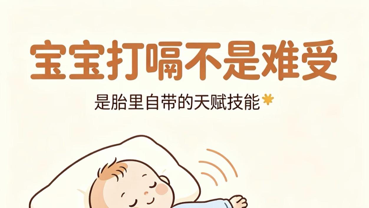 宝宝打嗝停不下来？别慌着喂水，这是他在“自带技能”助消化呢