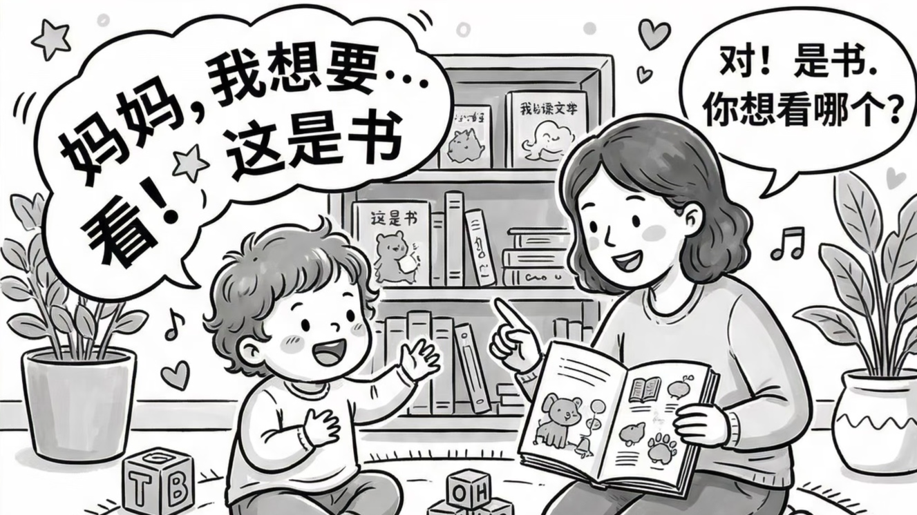 语言靠的是双向交流，不是单向输入