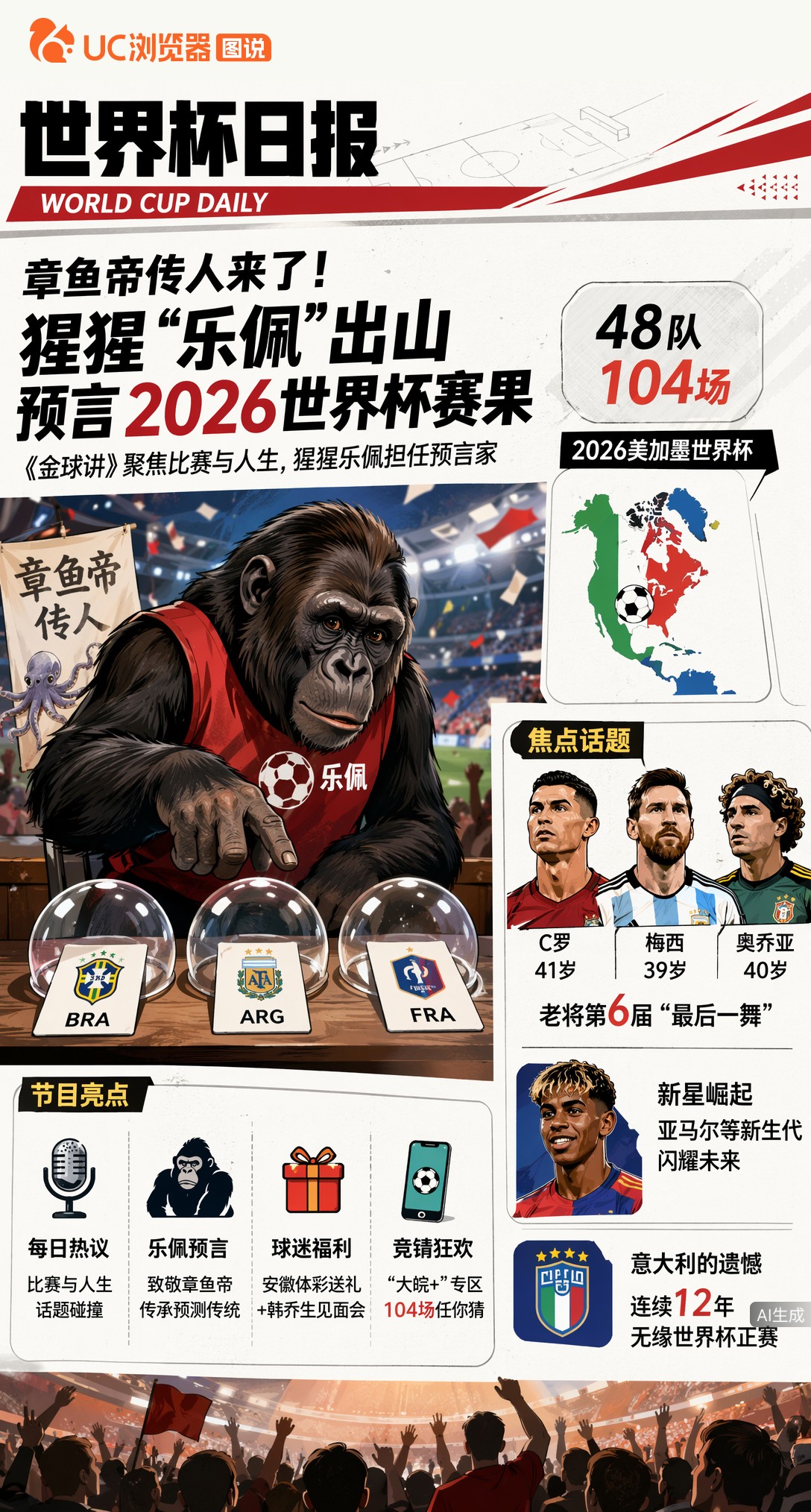 章鱼帝传人来了！合肥猩猩"乐佩"出山预言2026世界杯赛果