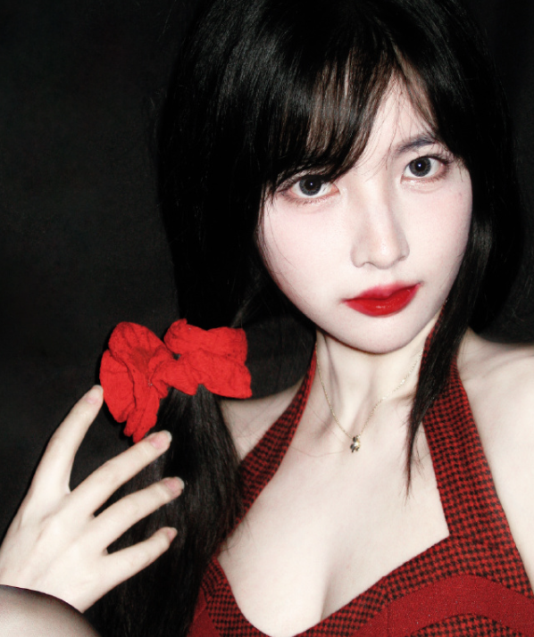 赵粤的喜气洋洋，妆造真不错的！