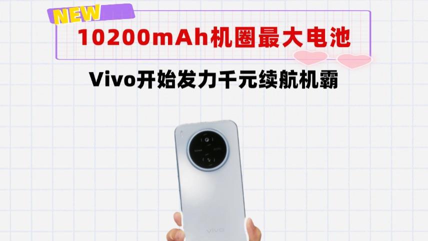 10200mAh电池＋旗舰设计ID＋满级防水！Vivo千元耐用机皇来了