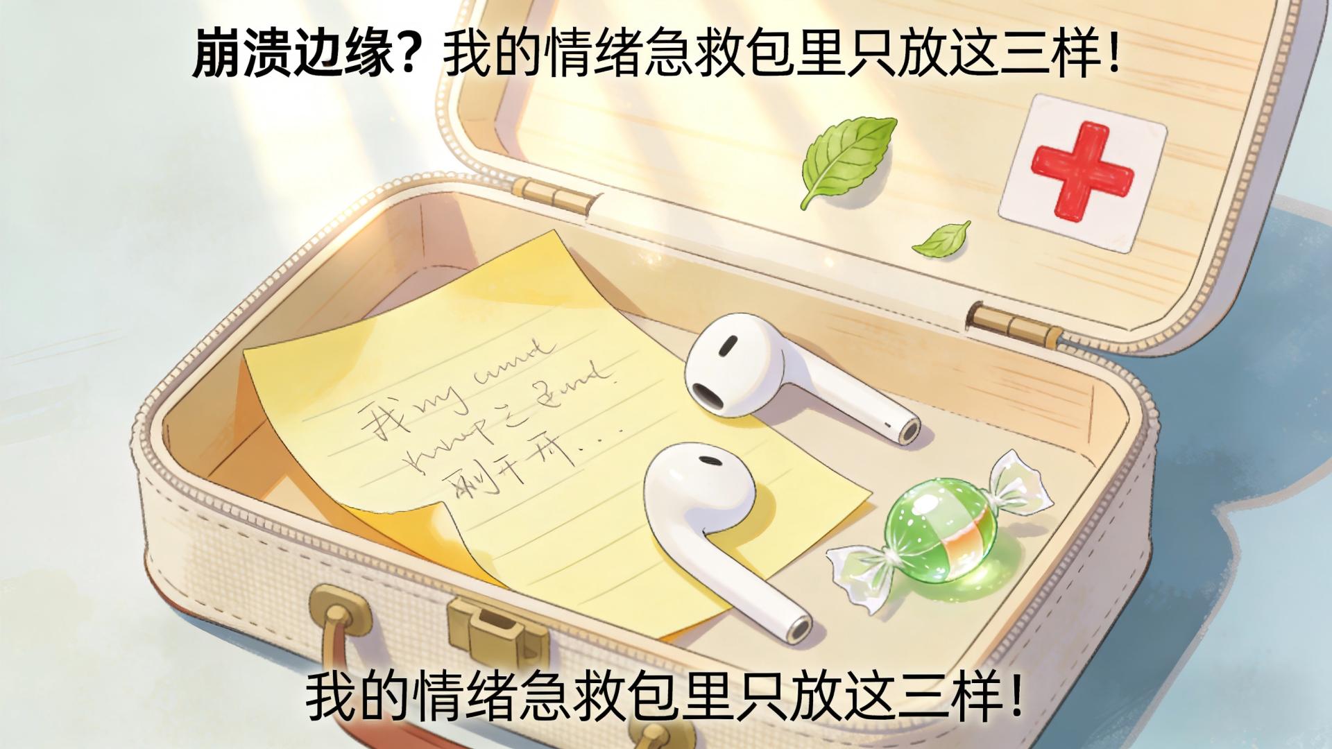 准备一个“情绪急救包”，里面只放三样东西