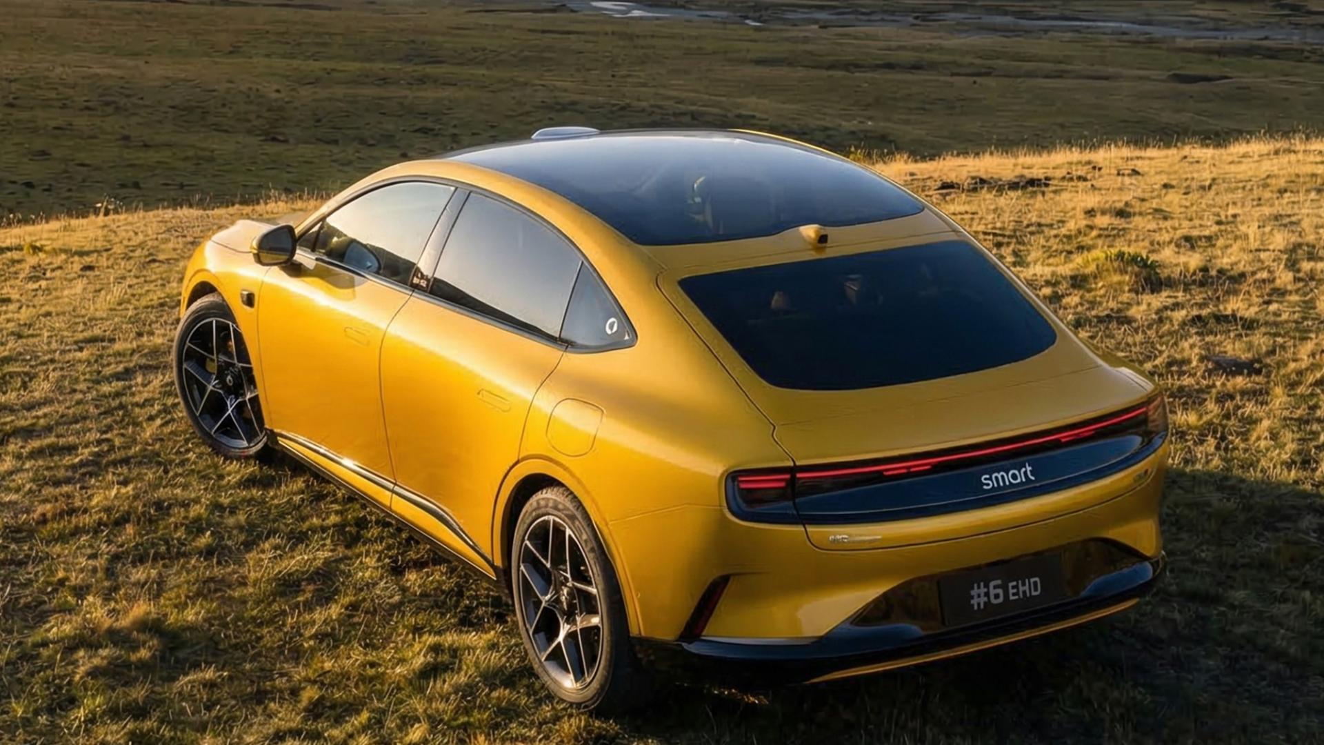 雨夜赛博风构想，smart精灵6号氛围感拉满