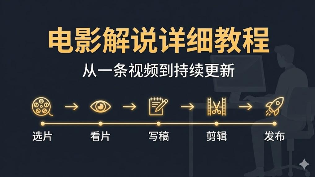 电影解说详细教程：从「一条视频」到「持续更新」
