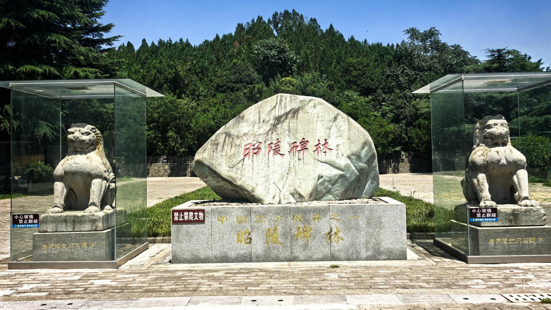 被“敲”了三颗头的15幅壁画，尚存的昭陵六骏碑和2吨重的石狮子