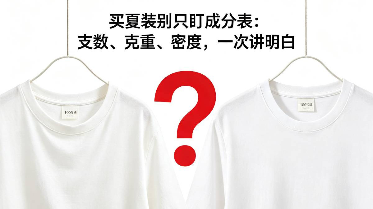 买夏装别只盯成分表：支数、克重、密度，一次讲明白！