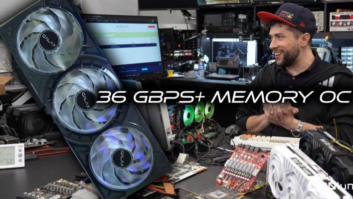 Teclab破解RTX 50内存时钟限制，RTX 5070 Ti速率突破36 Gbps