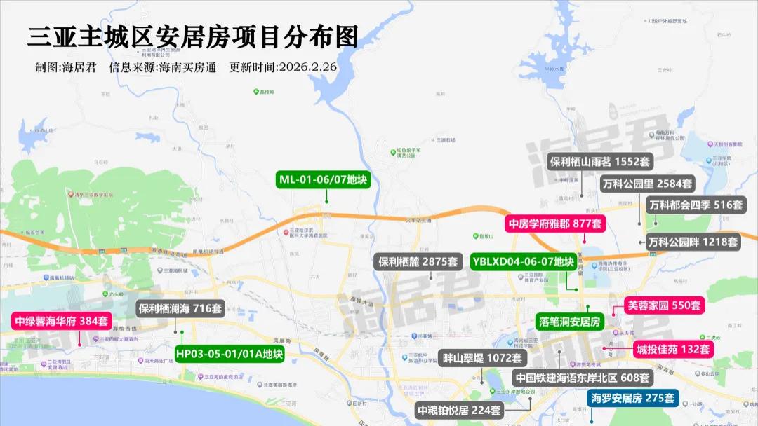 好消息，三亚中心城区，再规划一处安居房用地！位置很绝！