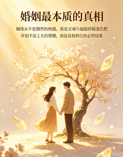 其实你能嫁给什么样的人，是你自己修来的。因为福报相等，方为夫妻。有福之女，不进无