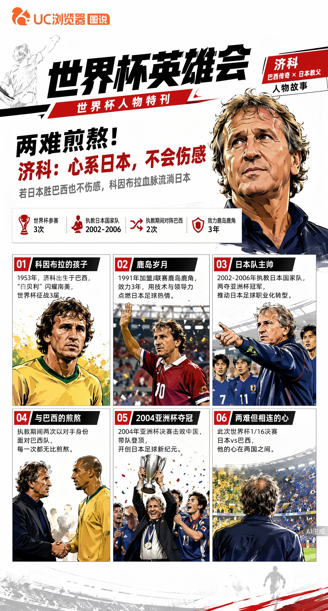 两难煎熬！济科坦言日本胜巴西不会伤感：科因布拉血脉流淌日本