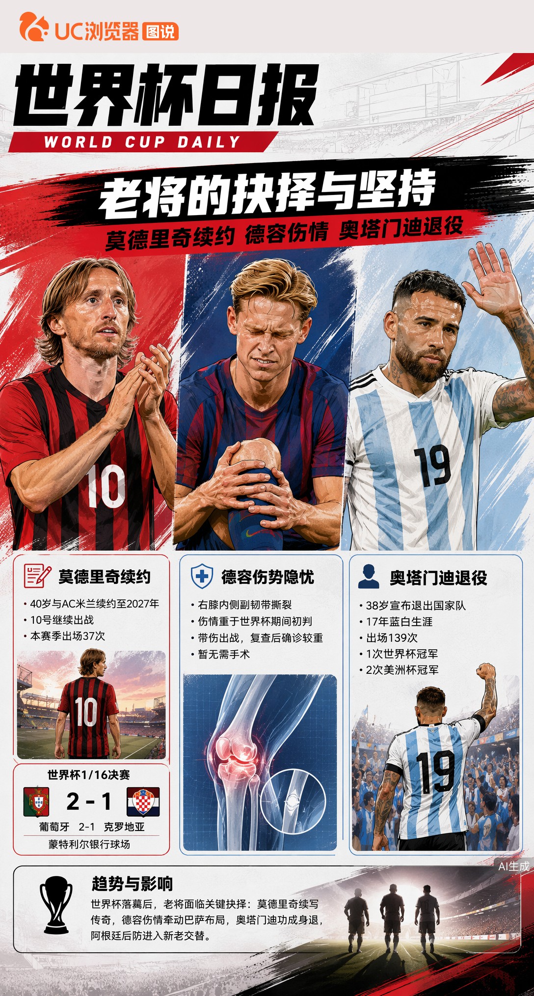 38岁奥塔门迪告别国家队！139帽4届世界杯，德容伤势存隐患