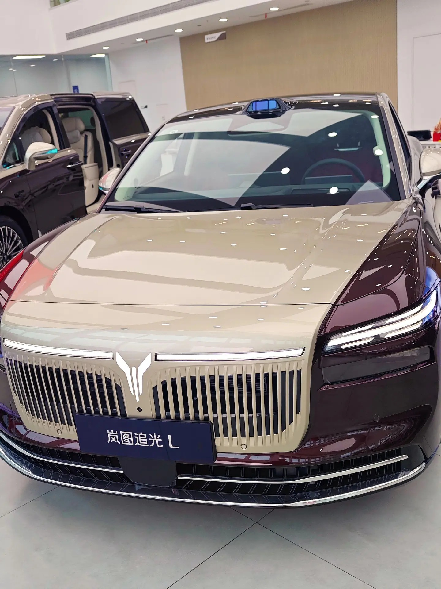 岚图追光L把轿跑的灵动与行政旗舰的气场拿捏得刚刚好，流畅舒展的溜背线条利落又优雅