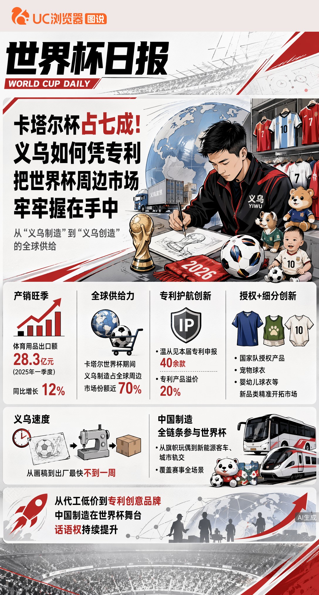 卡塔尔杯占七成！义乌如何凭专利把世界杯周边市场牢牢握在手中