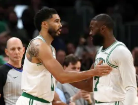 NBA季后赛，凯尔特人主场123-91战胜76人，系列赛大比分1-0领先。
全场