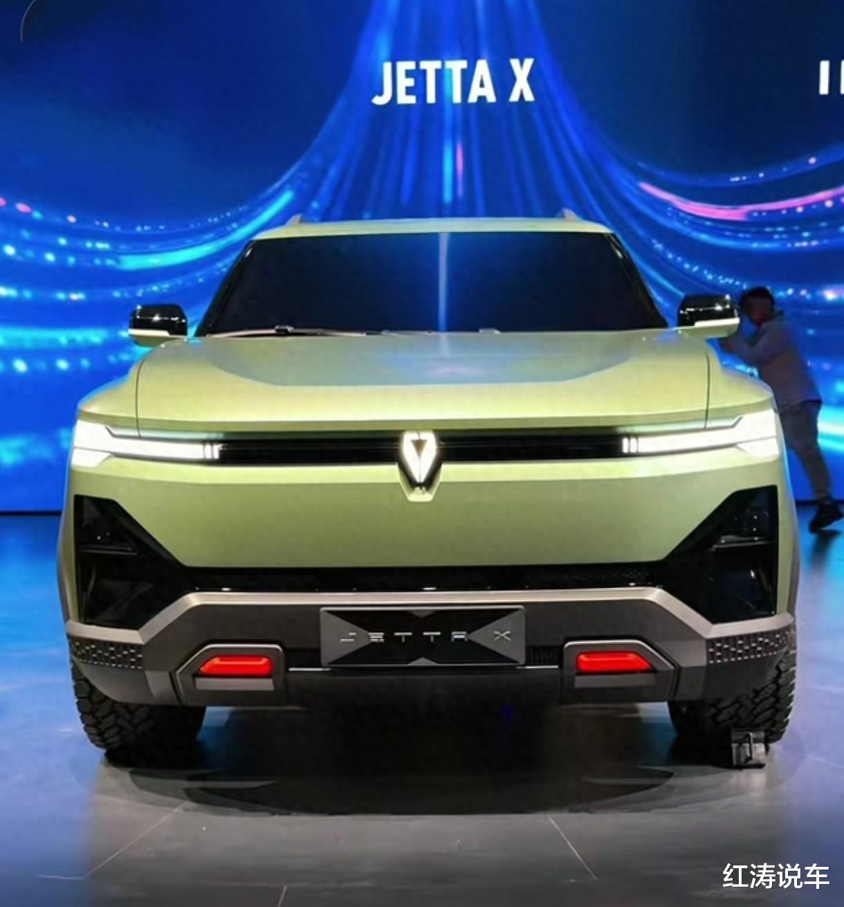 大众捷达新车亮相，中大型SUV，全新发光车标，硬派方盒子造型