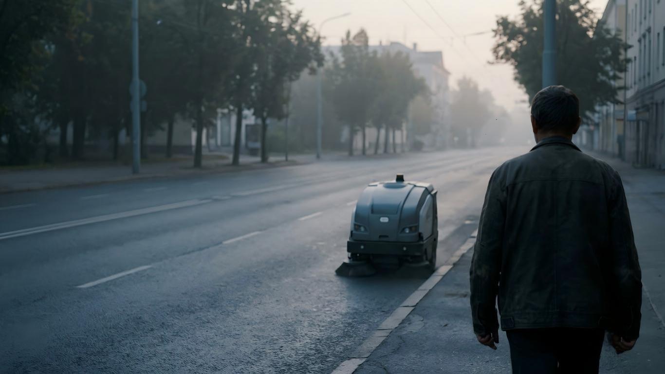 深圳街头清扫机器人、无人船上岗, 人和机器的区别在哪里