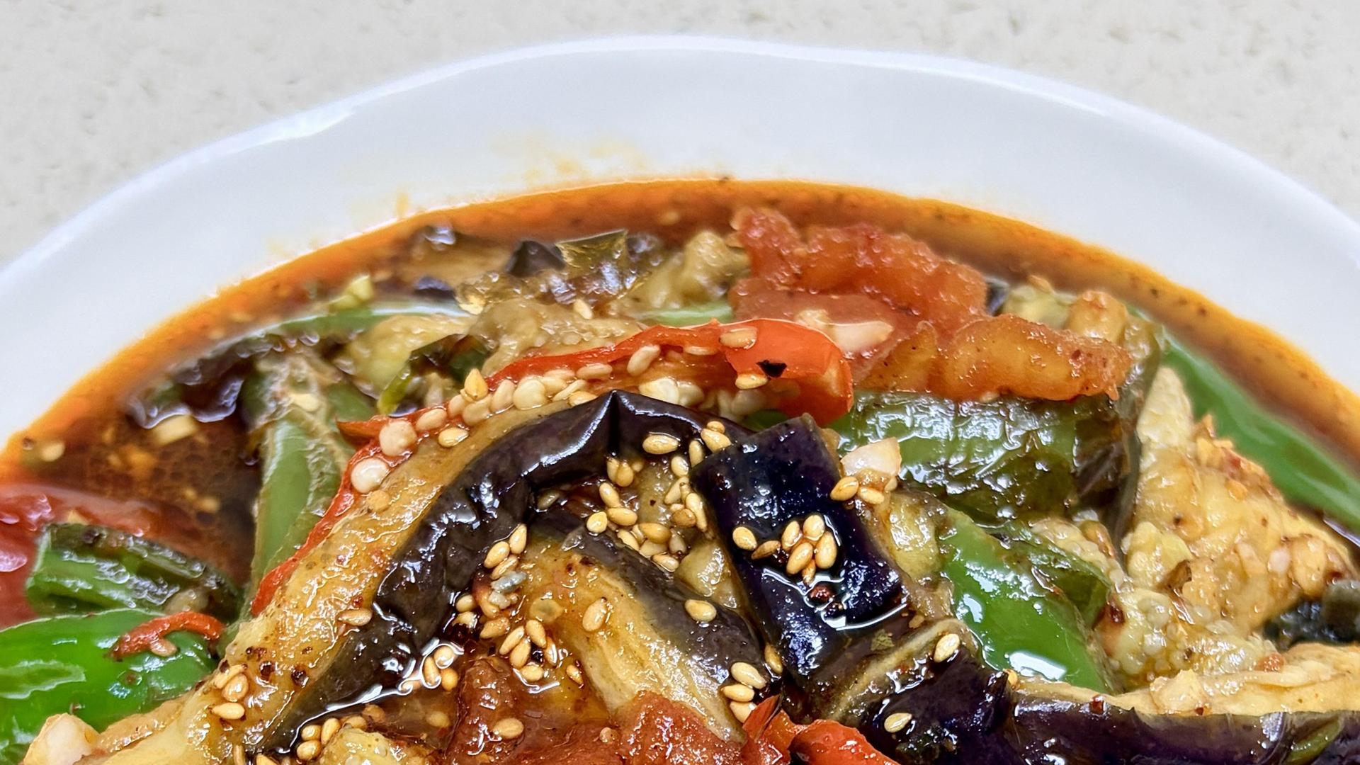 好吃到爆！麻辣凉拌茄子，巨巨巨下饭！