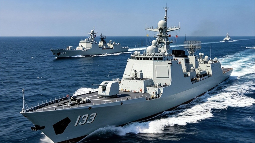 从日舰台海挑衅-中国舰队横穿横当水道