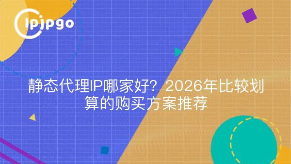静态代理IP哪家好？2026年比较划算的购买方案推荐