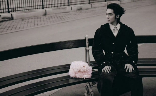 谁能拒绝于适的巴黎神图😍 背头配廓形风衣，宽肩窄腰大长腿，复古绅士漫步街头，帧