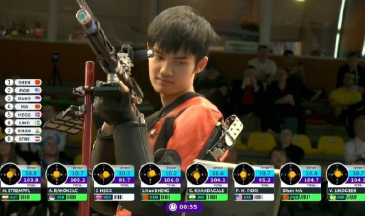 盛李豪又双叒夺冠了！这准头，只要射击就是冠军，不愧是“干饭哥”，巴黎之后依旧无敌