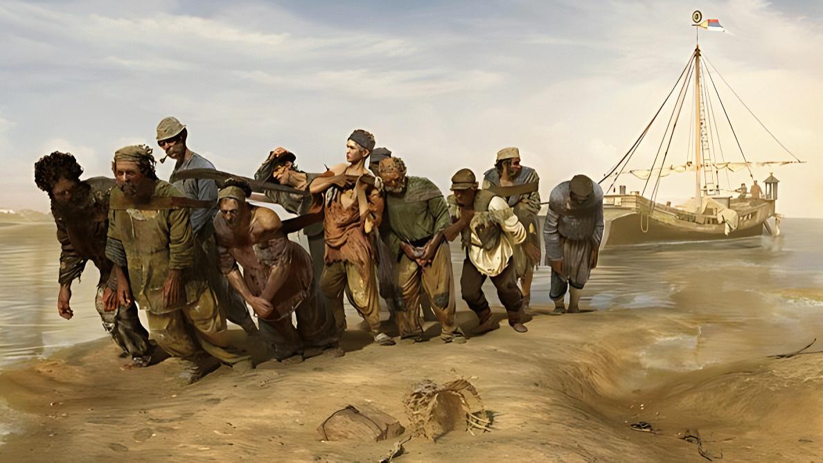 列宾骗了我们：《伏尔加河上的纤夫》根本不是真相