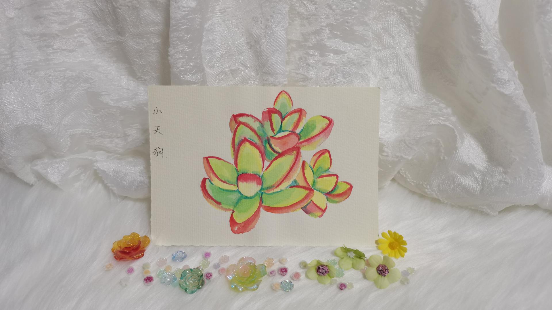 04 水彩小天狗（果花甘08）