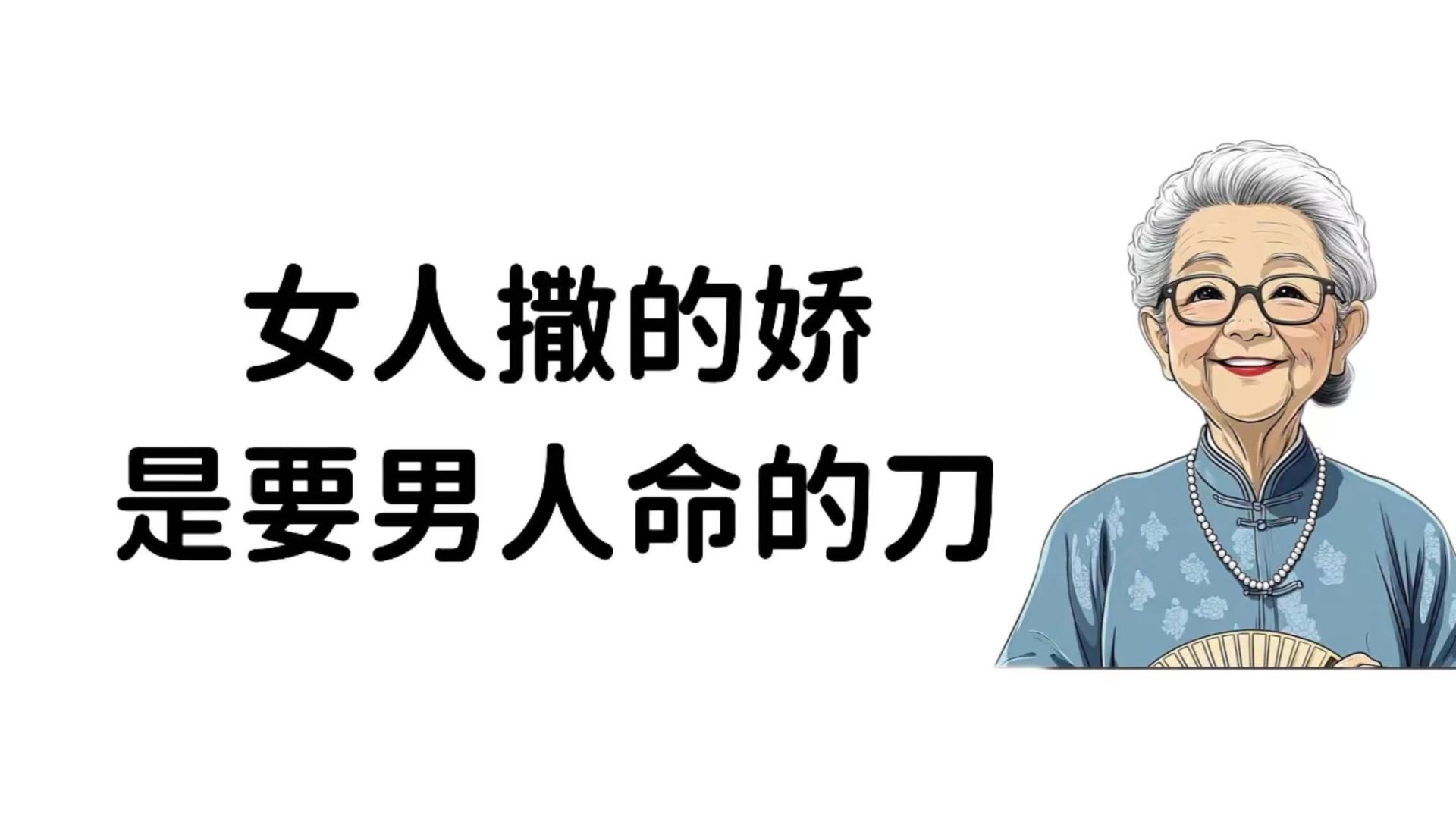 女人撒的娇，是要男人命的刀