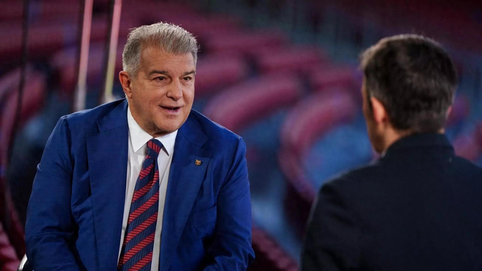 拉波尔塔：谈退出欧超的原因，我们回归了足球大家庭