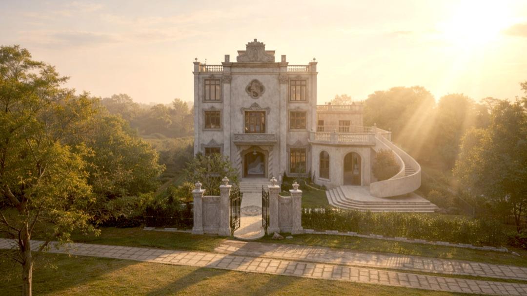 回到长沙，他投资千万建了座“童话城堡”