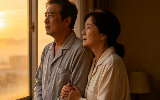 凌晨，我刚想起身上厕所，妻子却突然从背后抱住我死死捂住我嘴巴…