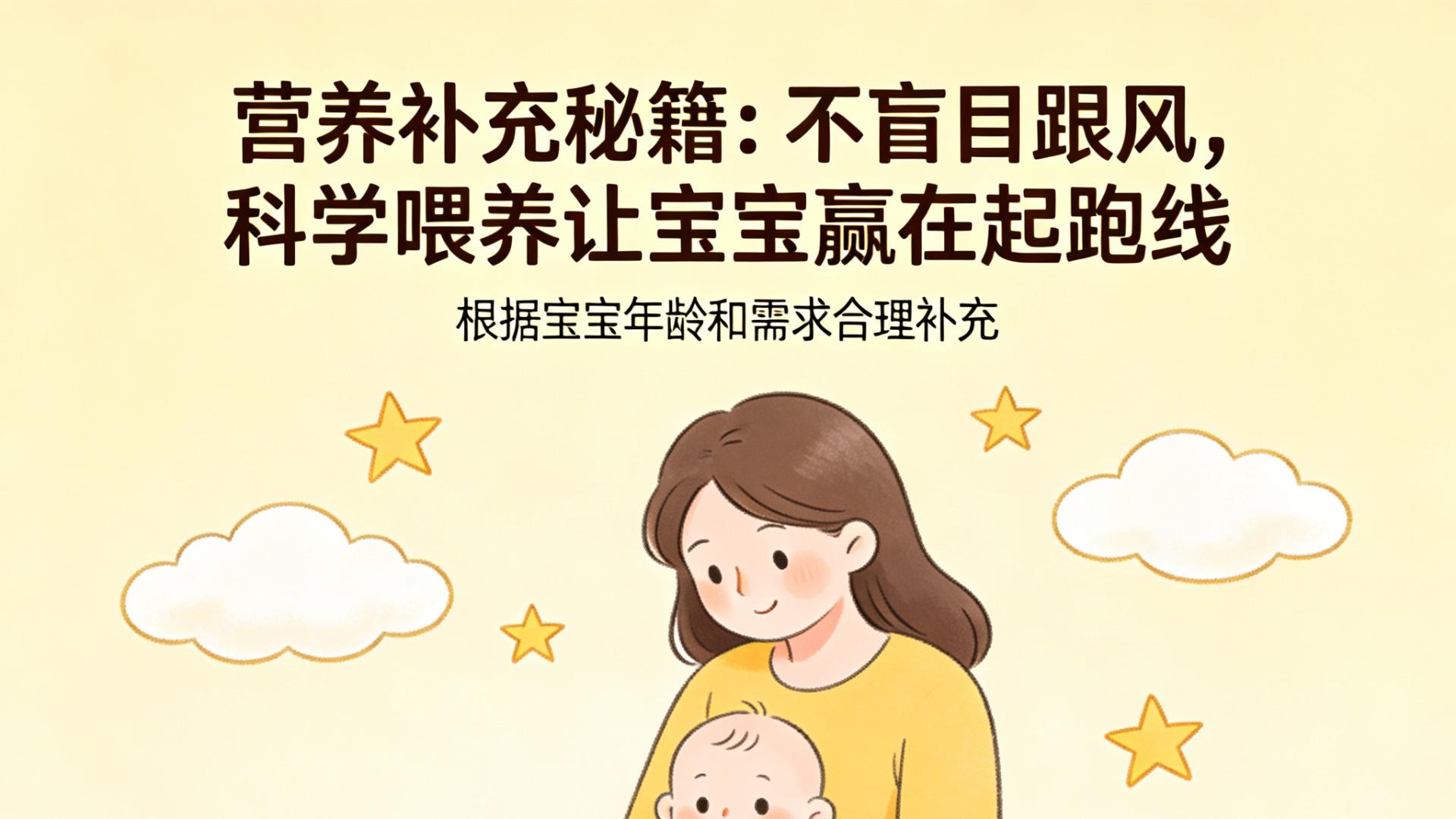 营养补充秘籍：不盲目跟风，科学喂养让宝宝赢在起跑线
